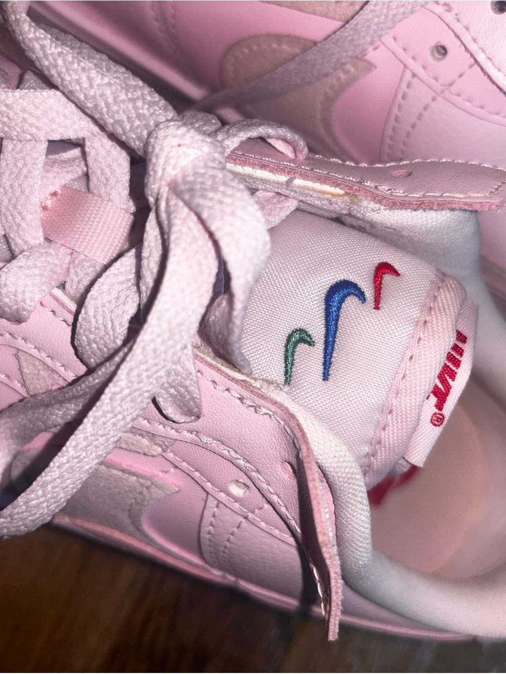 Nike Air Force 1 Fontanka Pastel Pink Valentines Sneakers Womens Size 10 AF1 Low - Picture 9 of 13